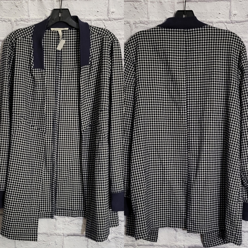 Bcbgeneration Checkered Blazer With Pockets - image 1